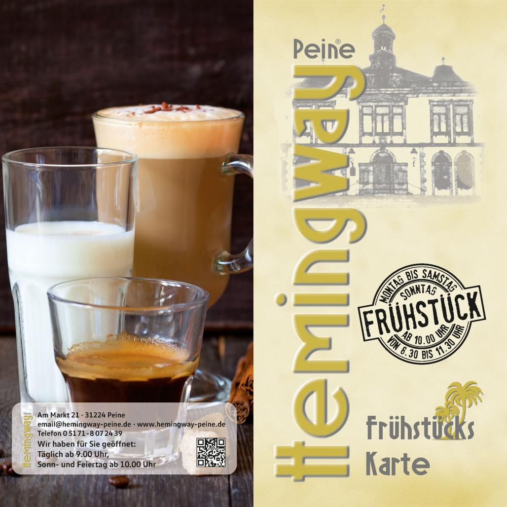 Hemingway Peine - Restaurant & Bar - Frühstückskarte